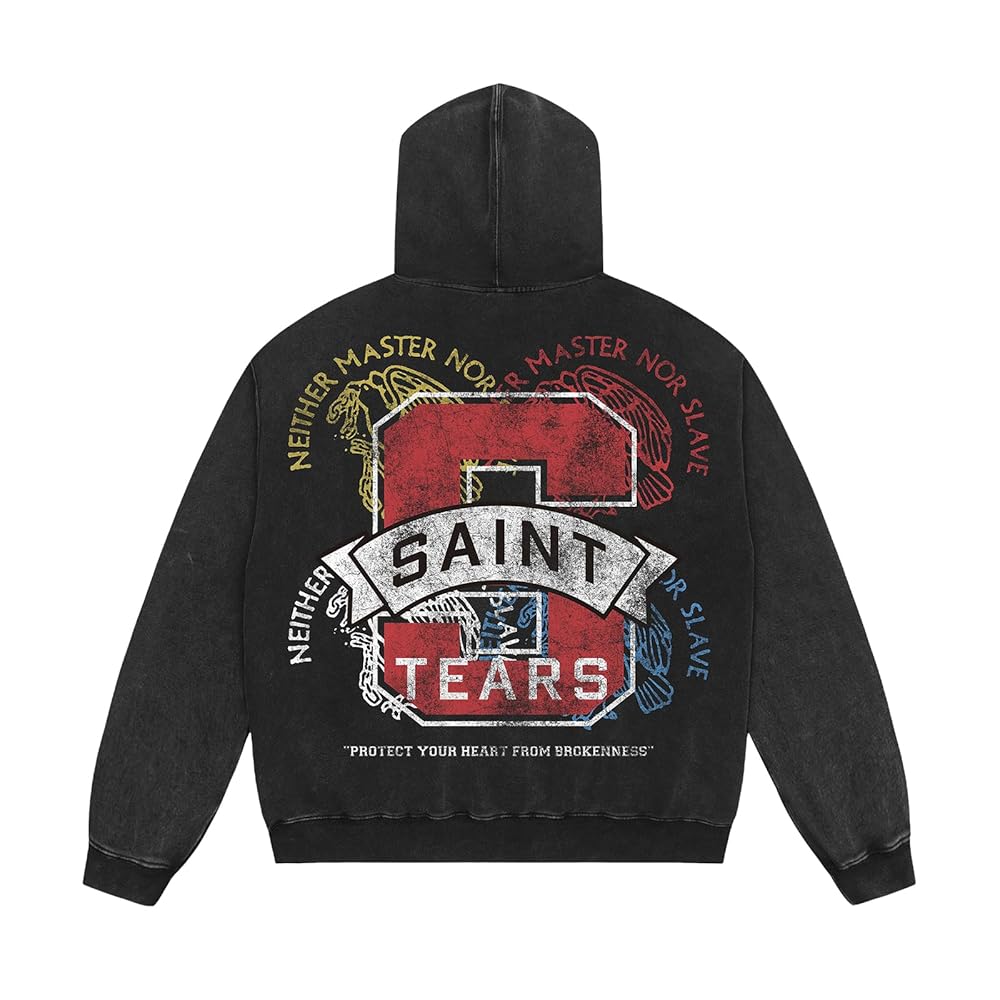 トップス everyone original logo XL xl ennoy Amazon.com: Saint Tears Mens Oversized Hoodies Acid Wash